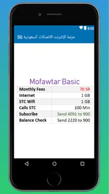 باقات الإنترنت الاتصالات السعودية android App screenshot 3